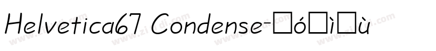 Helvetica67 Condense字体转换